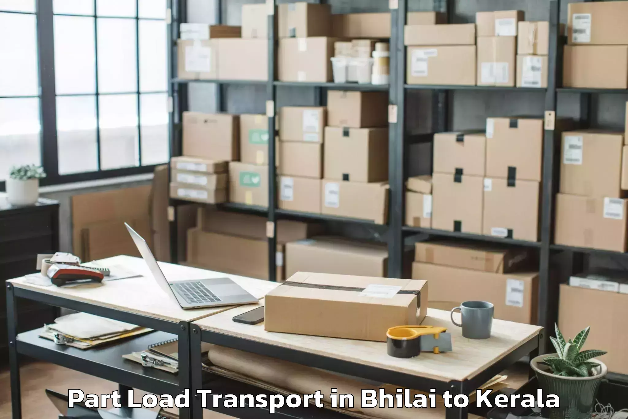 Affordable Bhilai to Cochin Part Load Transport